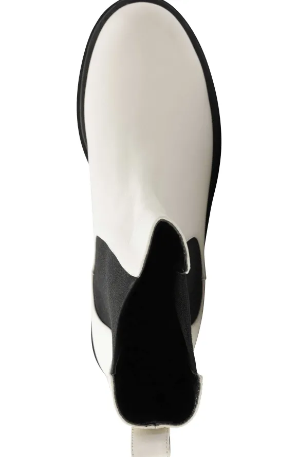 Alma Chunky Leather Chelsea Boot - Off