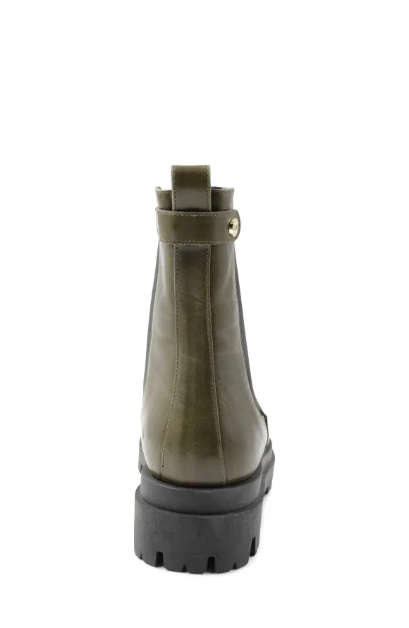 Alma Chunky Leather Chelsea Boot