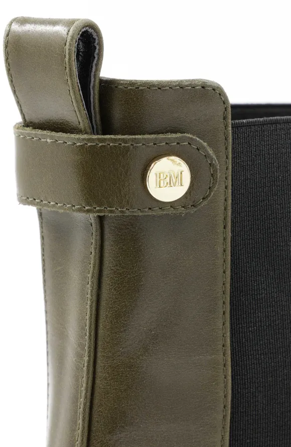 Alma Chunky Leather Chelsea Boot