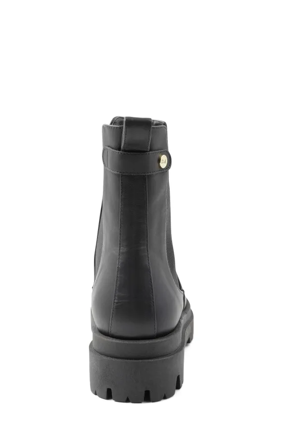 Alma Chunky Leather Chelsea Boot