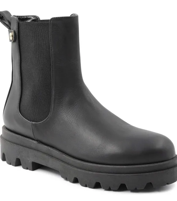 Alma Chunky Leather Chelsea Boot