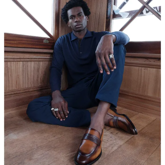 Arezzo Burnished Penny Loafer