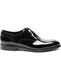 Arno Sera Plain-Toe Balmoral Oxford Patent