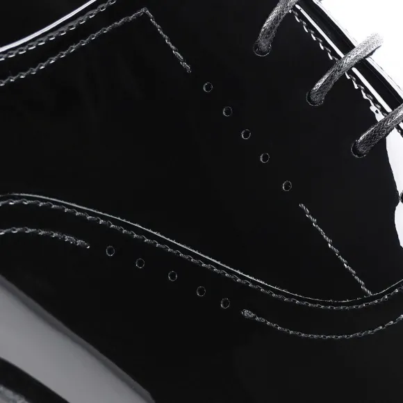 Arno Sera Plain-Toe Balmoral Oxford Patent