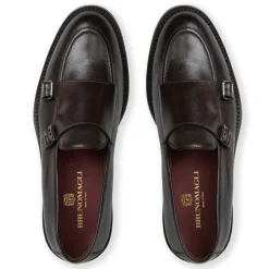 Biagio Double Monk Slip On Loafer Leather