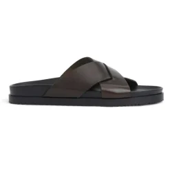 Bologna Double Strap Sandal Leather