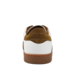 Bono Leather Lace-Up Sneaker - White