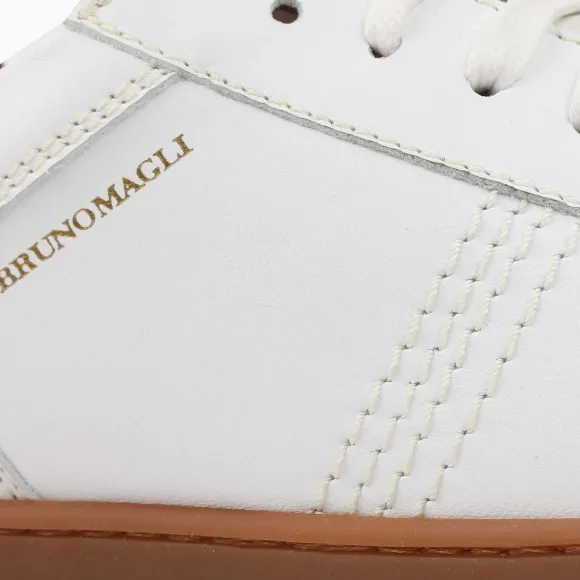 Bono Leather Lace-Up Sneaker - White