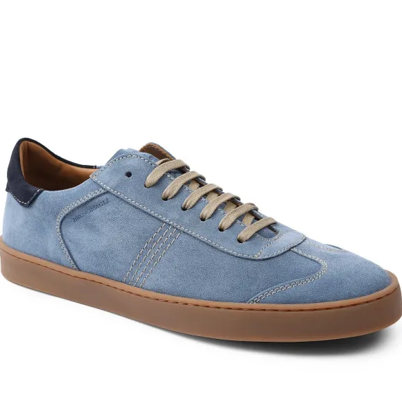 Bono Suede Lace-Up Sneaker - Light Blue