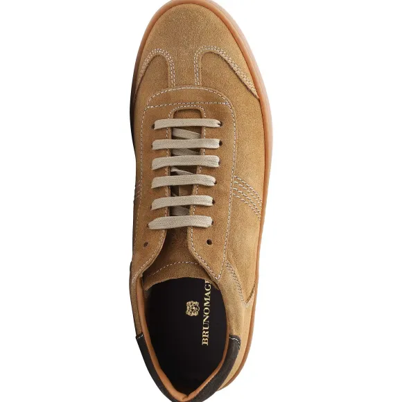Bono Suede Lace-Up Sneaker - Cognac