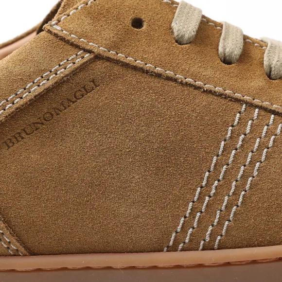 Bono Suede Lace-Up Sneaker - Cognac