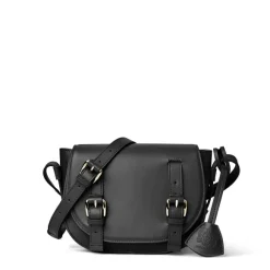 Camilla Equestrian Inspired Handbag Black Nappa Leather