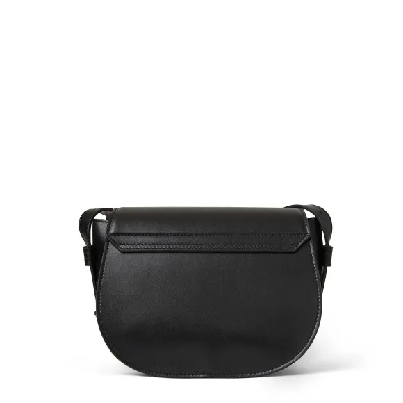 Camilla Equestrian Inspired Handbag Black Nappa Leather