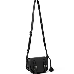 Camilla Equestrian Inspired Handbag Black Nappa Leather