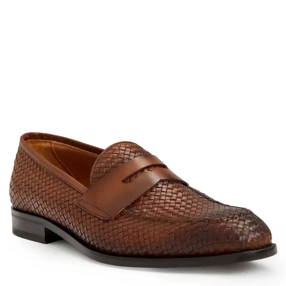 Collezione Vesini Leather Slip-On Loafer