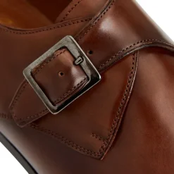 Collezione Vilante Leather Single Strap Monk Loafer