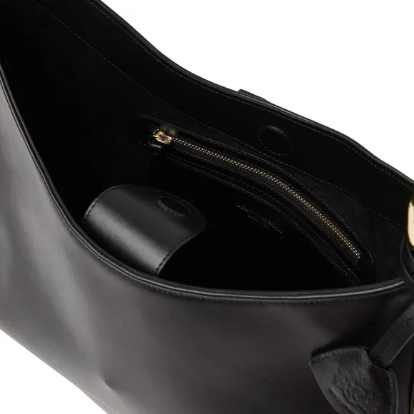 Cora Hobo Handbag Black Nappa Leather