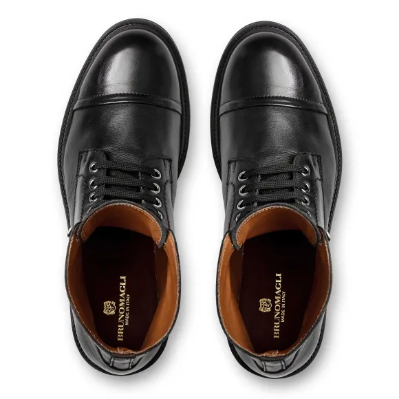 Costanzo Lace-Up Boot- Black