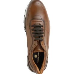 Davio Hand-Burnished Leather Sneaker