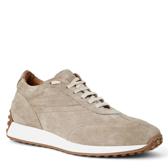 Duccio Mid Suede Jogger Sneaker-Taupe