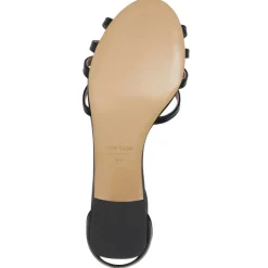 Felicity Strapped Sandal Low Heel Black