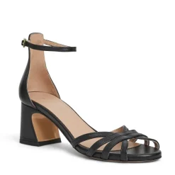 Felicity Strapped Sandal Low Heel Black