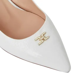 Fiona Slingback Pump White Crinkled Patent