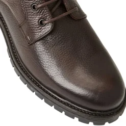 Hunter Contemporary Lace Up Stretch Boot- Dark Brown