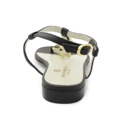 Marina Leather Embellished Thong Sandal