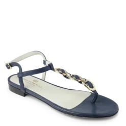 Marina Leather Embellished Thong Sandal