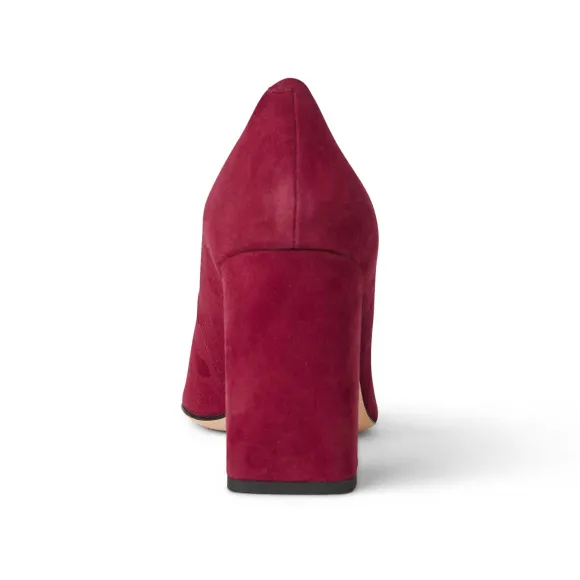 Melania Square Toe Suede Pump Suede