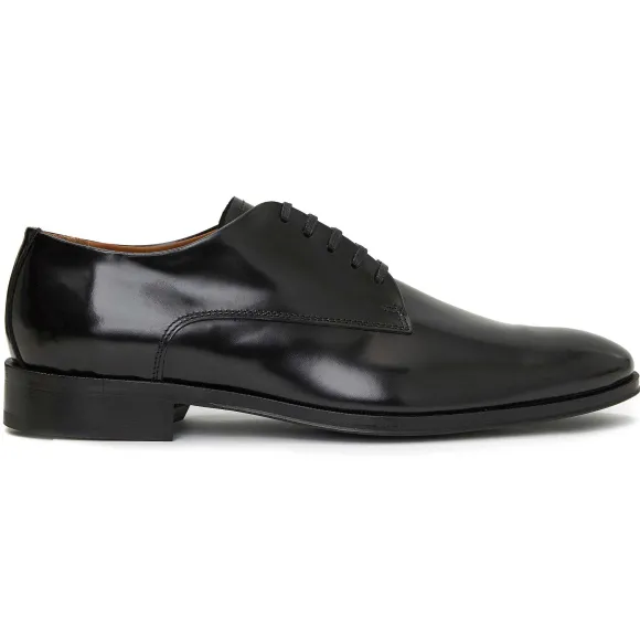 Metti Oxford Black Leather