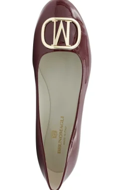 Mimi Signature Leather Ballet Flat - Bordeaux Patent