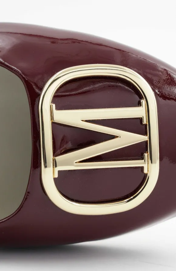 Mimi Signature Leather Ballet Flat - Bordeaux Patent