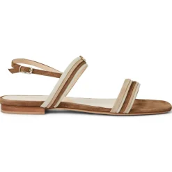 Portia Sandal Brown/Natural Suede