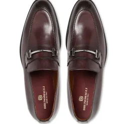 Sante Double Gore Classic Bit Leather Loafer-Bordeaux