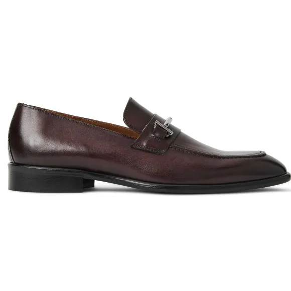 Sante Double Gore Classic Bit Leather Loafer-Bordeaux