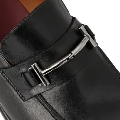 Sante Double Gore Classic Bit Leather Loafer-Black