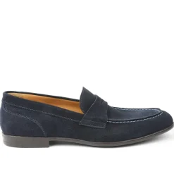 Silas Suede Loafer - Navy