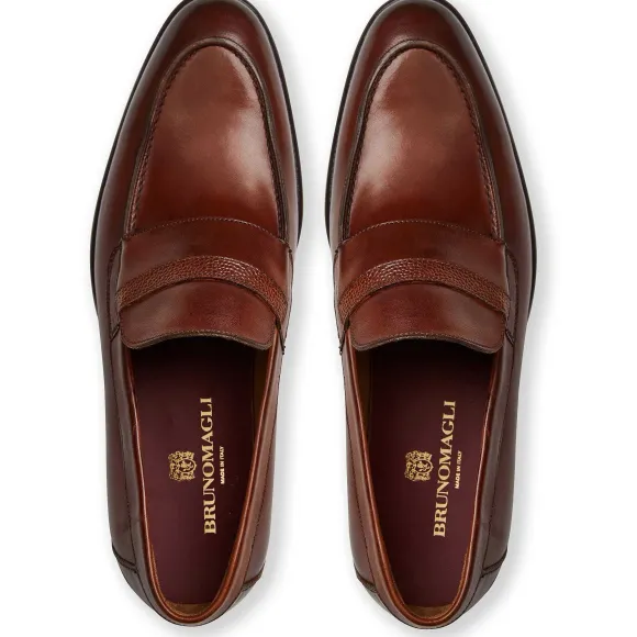 Silvestro Embosssed Loafer Leather