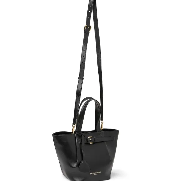 Tessa Mini Tote Black Calf