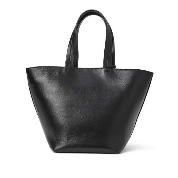 Tessa Mini Tote Black Calf