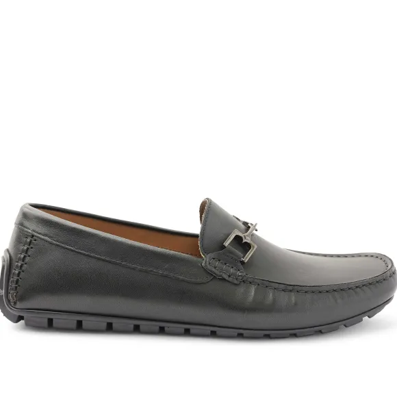 Xander Leather Driving Moccasin - Black