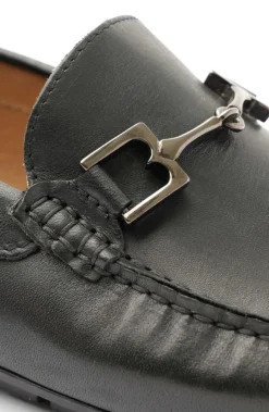 Xander Leather Driving Moccasin - Black