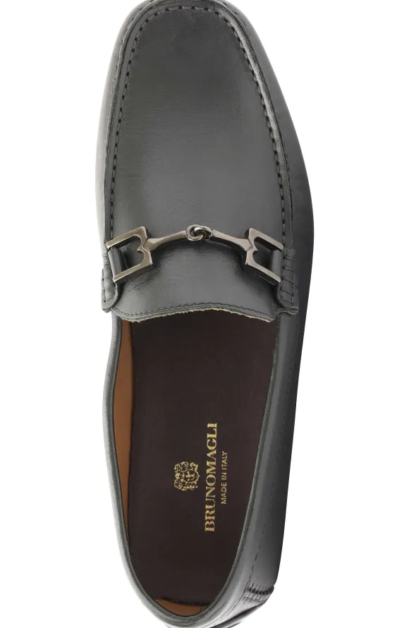 Xander Leather Driving Moccasin - Black