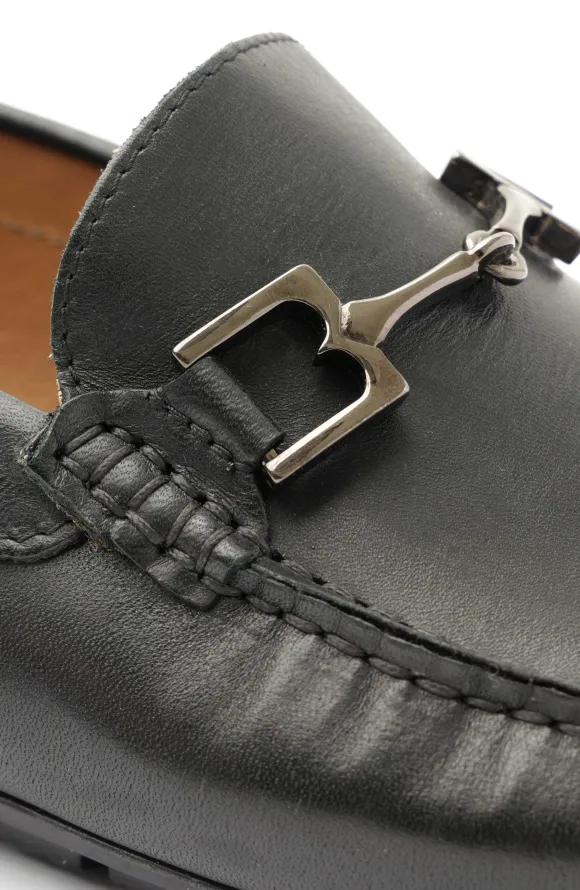 Xander Leather Driving Moccasin - Black
