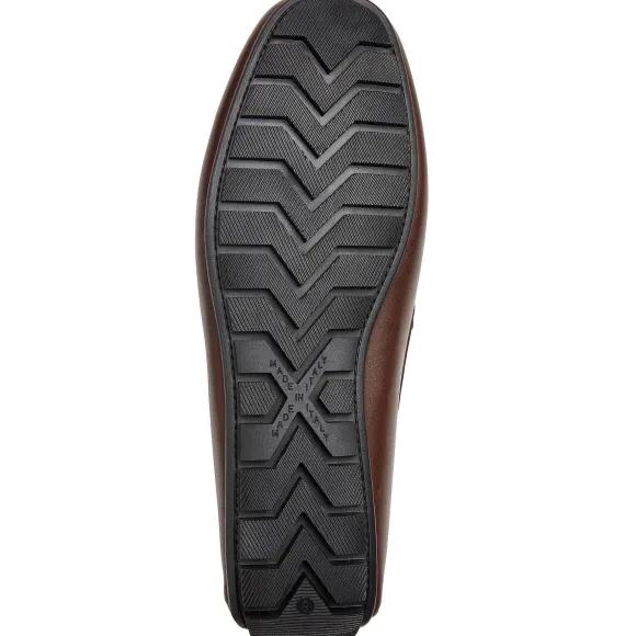 Xane Casual Leather Driving Moccassin-Brown